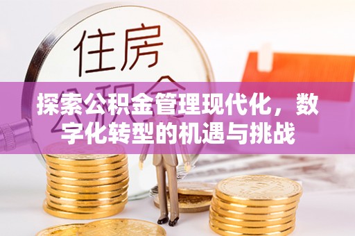 清原探索公积金管理现代化，数字化转型的机遇与挑战