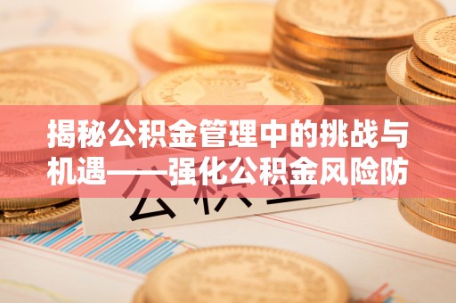 清原揭秘公积金管理中的挑战与机遇——强化公积金风险防控的多维策略