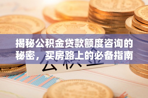 清原揭秘公积金贷款额度咨询的秘密，买房路上的必备指南