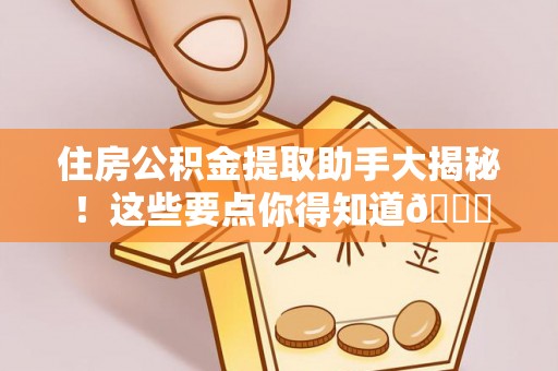清原住房公积金提取助手大揭秘！这些要点你得知道😎