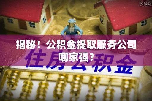 清原揭秘！公积金提取服务公司哪家强？