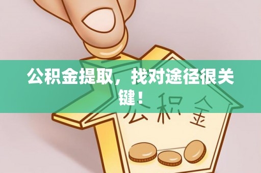 清原公积金提取，找对途径很关键！