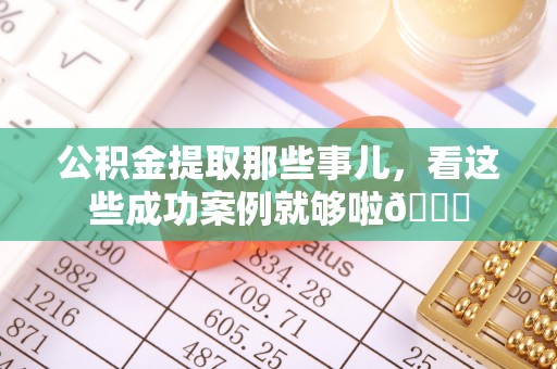 清原公积金提取那些事儿，看这些成功案例就够啦😎
