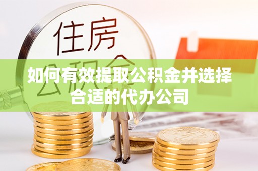 清原如何有效提取公积金并选择合适的代办公司